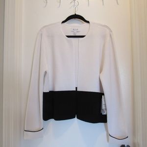 Women's ELLE™ Black and White Cardigan